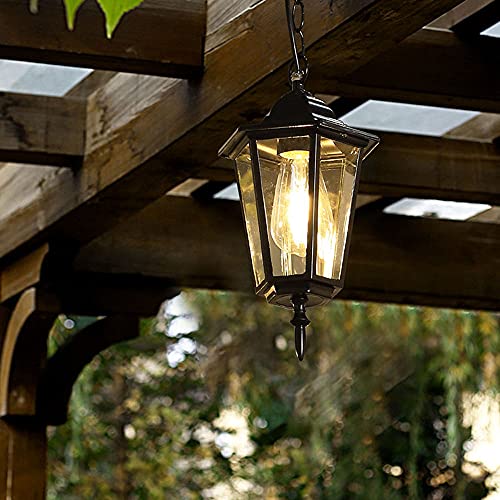 Lámpara colgante exterior impermeable NAMFHZW E27 para techo