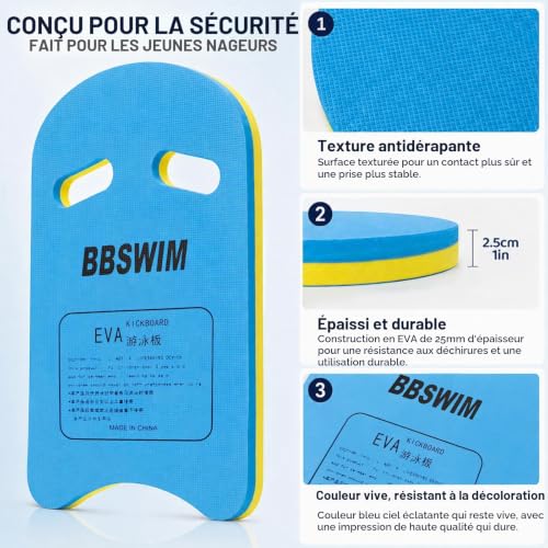 Planche de Natation EVA pour Adultes & Adolescents, Kickboard – vue 6