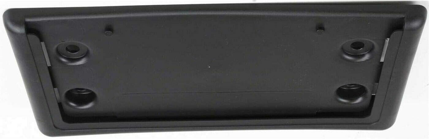 Front Bumper License Plate Frame Tag Mounting Bracket Holder Replacement Compatible with 2002-2009 Chevrolet Trailblazer GMC Envoy, 02-04 Oldsmobile Bravada Black Textured Plastic GM1068117 15032014