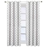 Royal Tradition Meridian, 52-Inch Wide x 108-Inch Long, Set of 2, Thermal Insulated Room Darkening Curtains, White