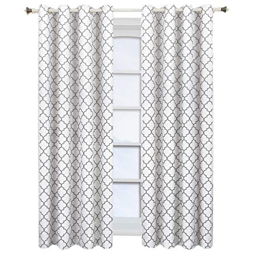 Royal Tradition Meridian, 52-Inch Wide X 108-Inch Long, Set Of 2, Thermal Insulated Room Darkening Curtains, White #TOP4