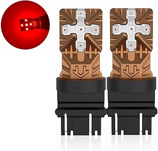 LASFIT 3157 LED Brake Tail Light Bulb Super Bright Red 3057 3156 4157 3157A 3457A LED Bulb for Stop Parking Lights Easy Install 2023 New Upgrade (Pack of 2)