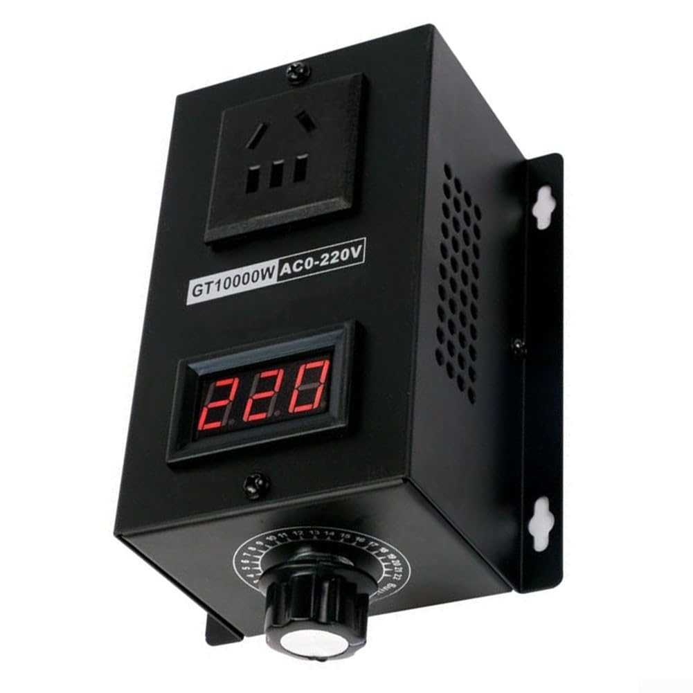 Spannungsregler 220V für pwm Controller 40A 10000W Einstellbar 0-220V mit LED Display für Heizung und Bohrer Abwärtswandler