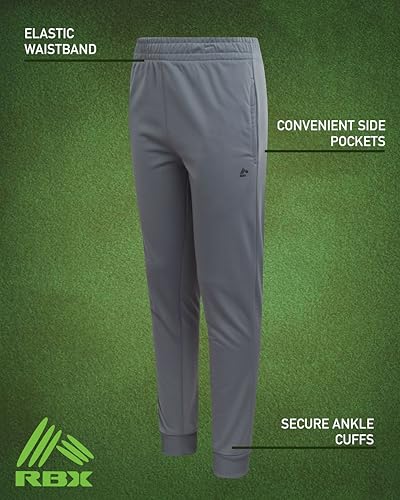 Image of RBX Boys' Sweatpants - Active Tricot Joggers Warm-Up Track Pants (2 Pack)