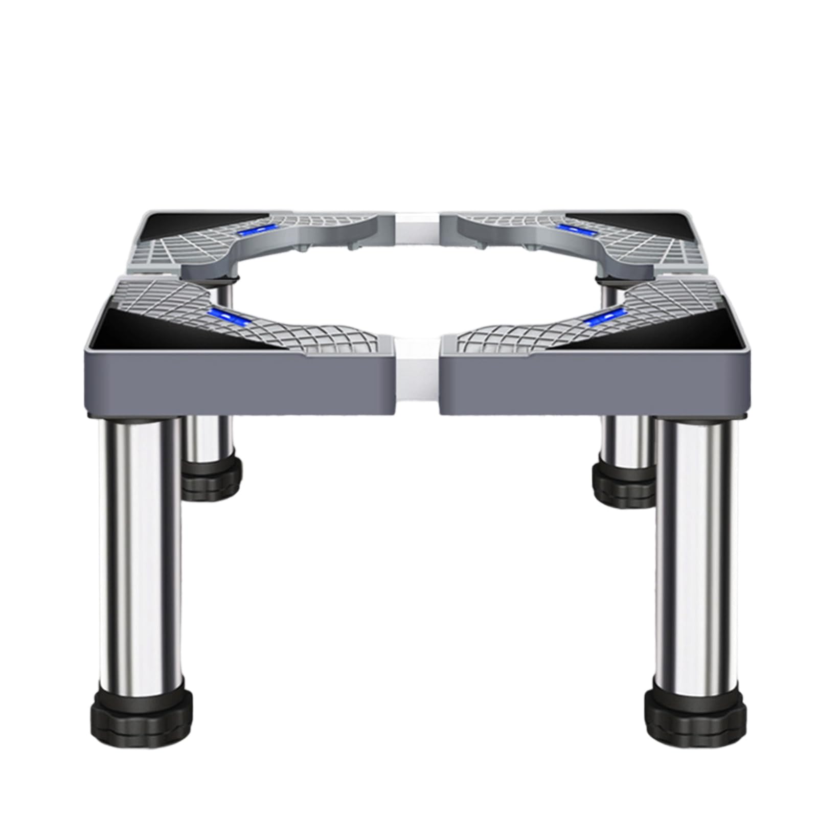 Base per Lavatrice con 4 Piedi Robusti Base - Rialzo per Lavatrice Max Belastung 300KG Supporto Universale Mobili da Cucina ed Elettrodomestici Statico Larghezza 40-60 cm
