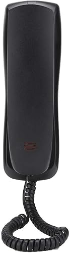 Miniatura 2 de Teléfono con cable Teléfono con cable Negro Teléfono de pared de escritorio con cable Teléfono fijo para oficina en casa