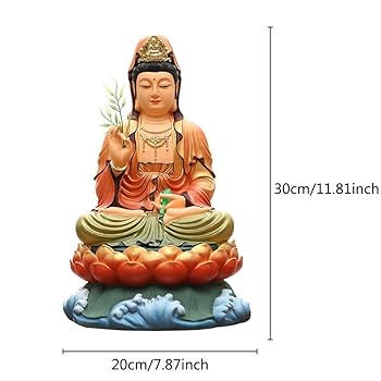 Amazon｜観音菩薩の像の装飾、悟りを開いた観音の慈悲と思いやり