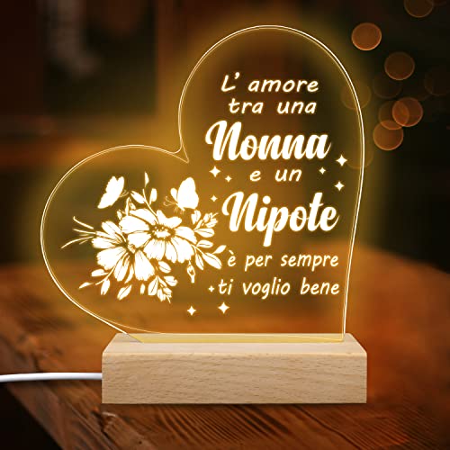 Merclix Nonna Lampada 3d Regalo Nonna Natale Compleanno Nonna Idee...