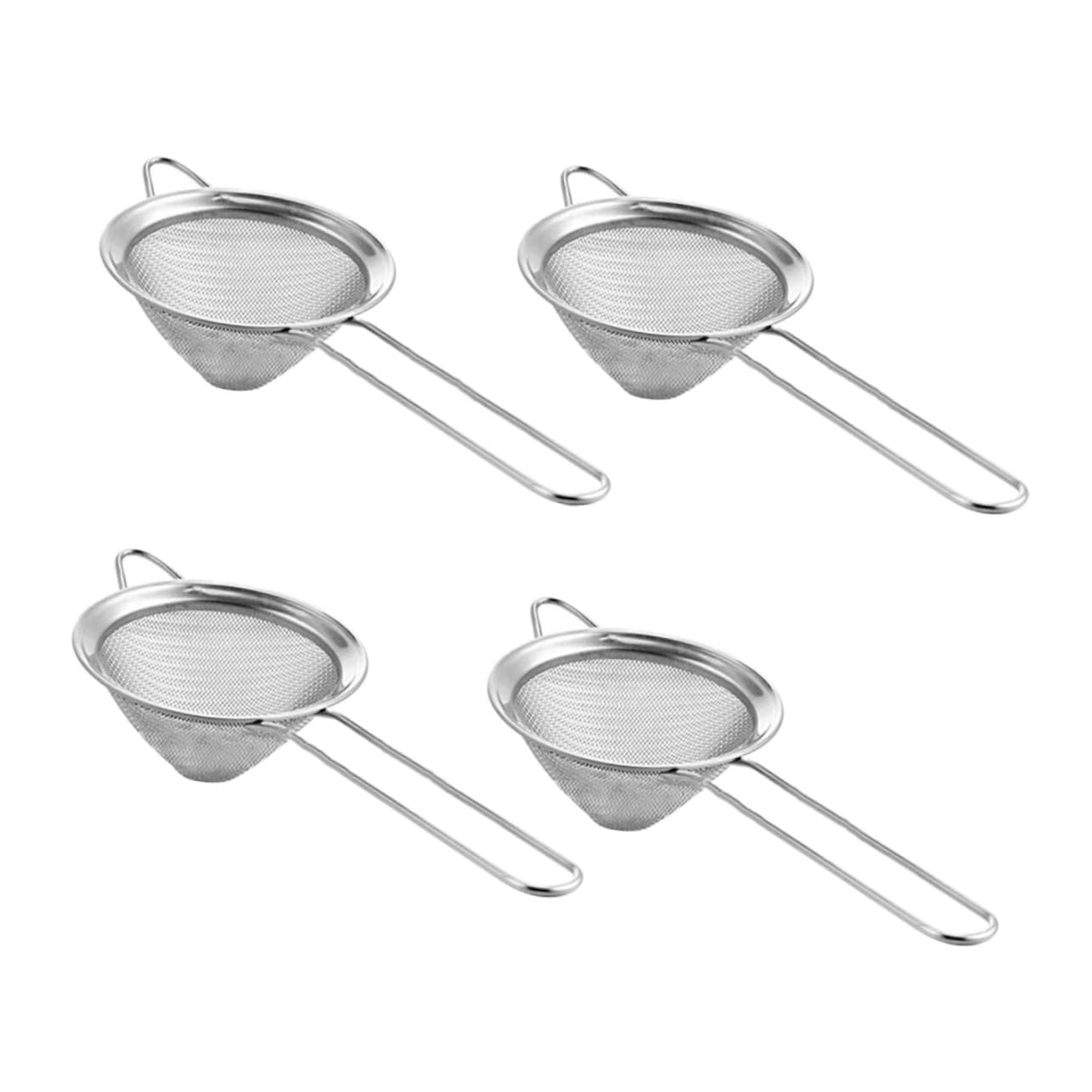 OFFSCH Cocktail Tea Strainer Set Fine Mesh Sieve Stainless Steel Kitchen Food Strainer