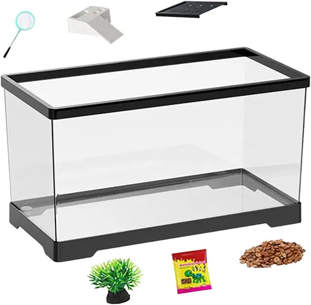 Acuario Terrario Multifuncional con Drenaje Inferior para Reptiles y Anfibios