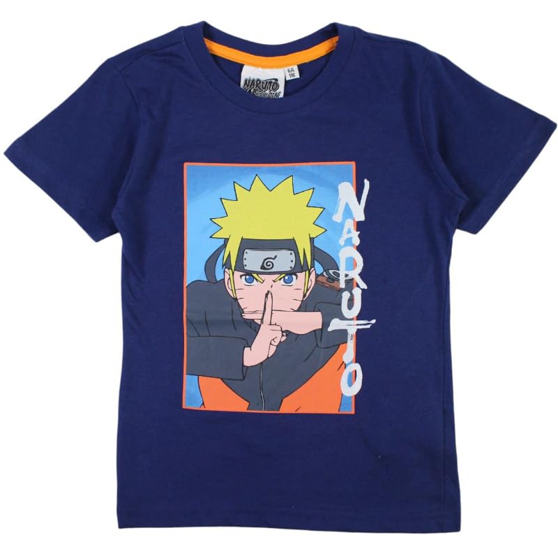 Disney Naruto, Camiseta, Niño, Niña, (6 a 12 años), Polo, Sweat, Sudadera, Camiseta, Shirt, Camisa, Estampado, Ropa, Unisex, Niños, Deportes, Transpirable, Modelo NAR36-0164 S1-8A