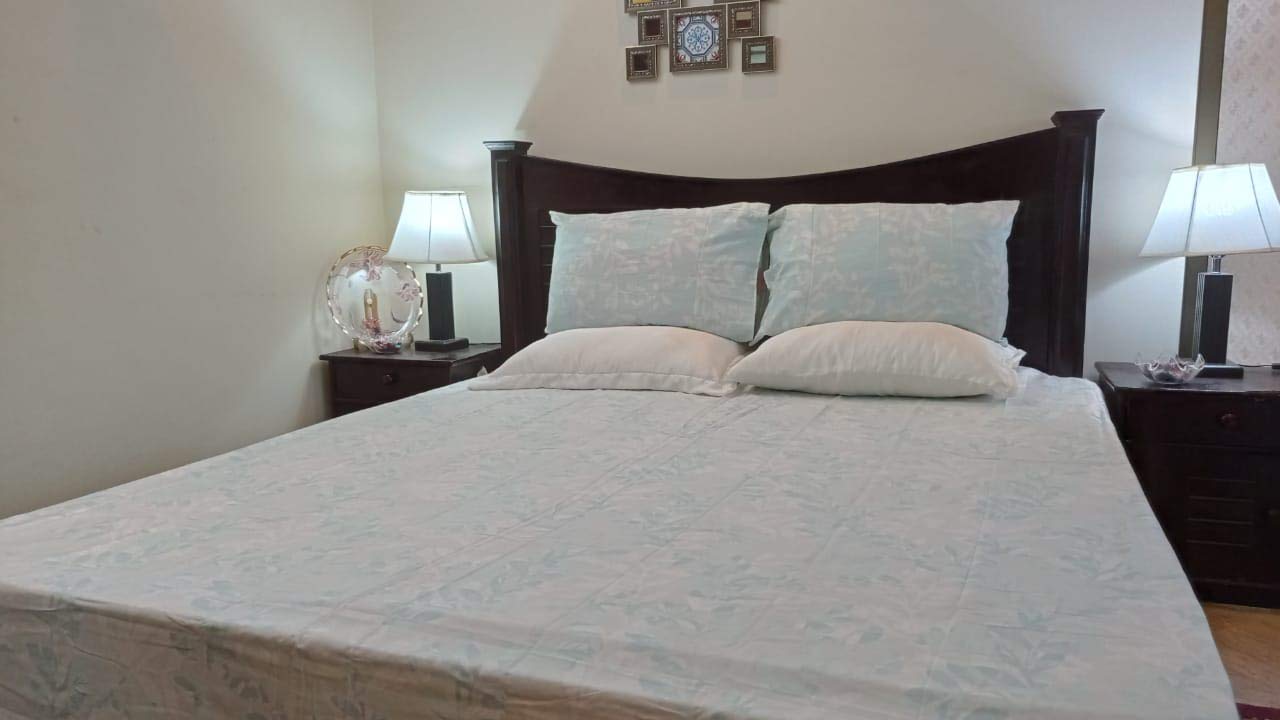 PARADISE GLIMPSE 300 Thread Count 3 PC Cotton Satin Double Bed Sheet, Soft, Comfortable and Breathable, Easily Spread, Exclusive and Luxury Print, Queen Size Cotton Satin Bed Sheet with 2 Pillowcases