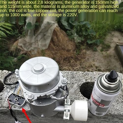 Gerador 1000 W 220 V 50 Hz Turbina De Liga De Alumínio Gerador Hidroelétrico Doméstico Miniatura Ger