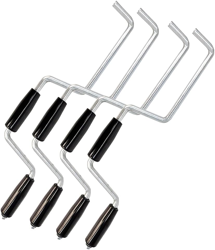 Quality Life Winch Strap Winder for Flatbed Trailer, Winding Straps Roll-up Hand Roller, Tie-Downs Winch Straps for Truck Trailer 4pcs