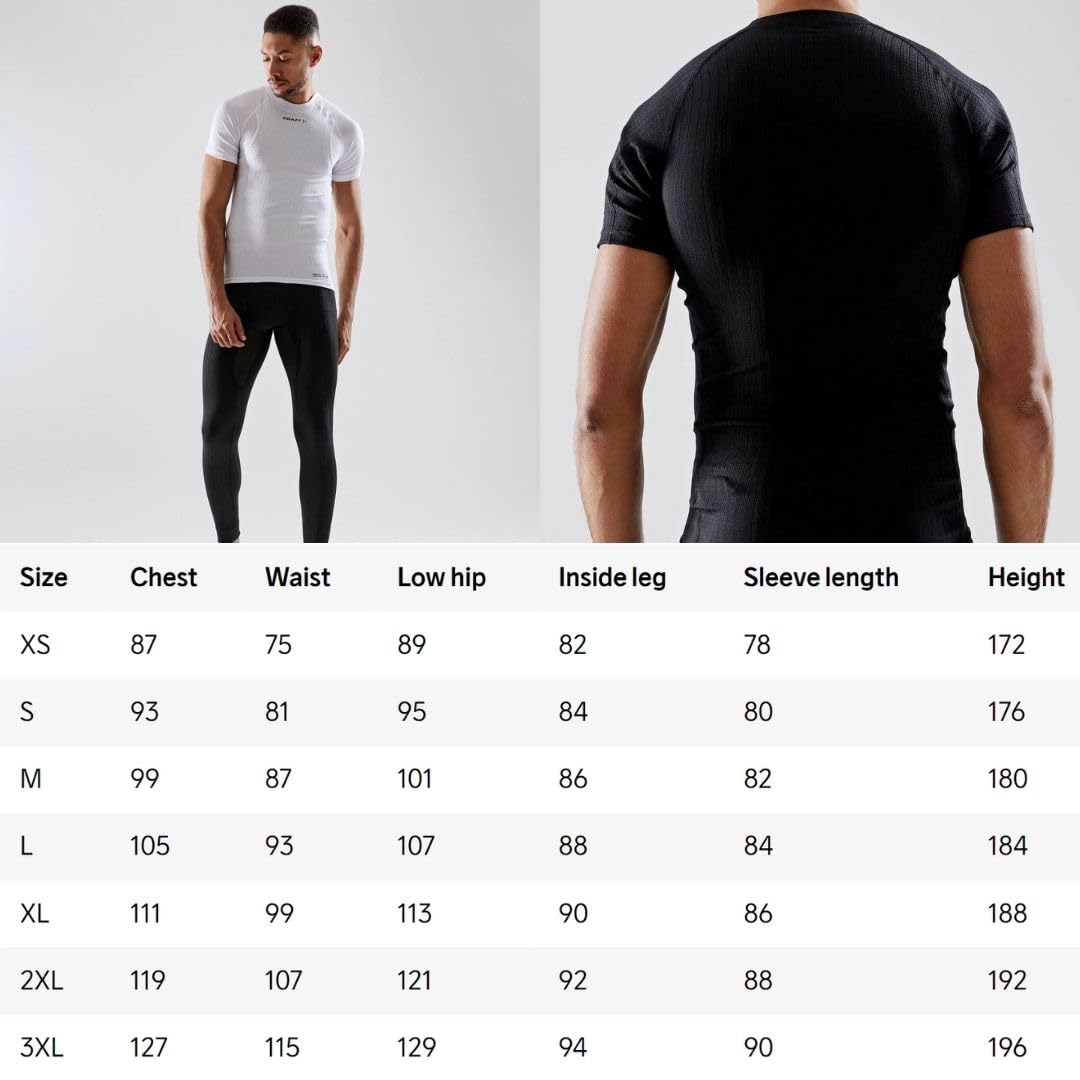 Craft Active Extreme x okrągły dekolt z krótkim rękawem baselayer męski