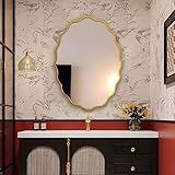 Miroir HD à réflexion claire : Ce miroir de salle de bain ovale est fabriqué en verre HD, offrant une image claire et sans distorsion, ce qui le rend parfait for les routines de soins quotidiens.