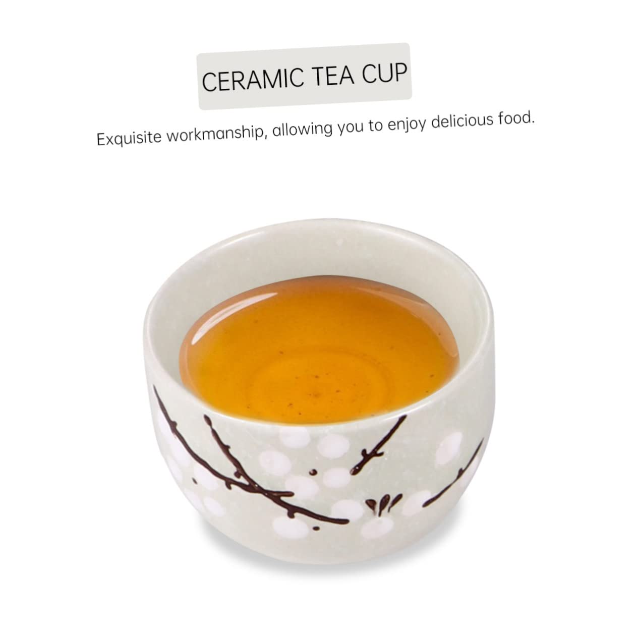 Service de Table Japonerie Assiette Cuillère Bol et Baguettes Tasse Personne en Céramique 6 Pièces Ensemble Pratique et Complet pour Usage Quotidien