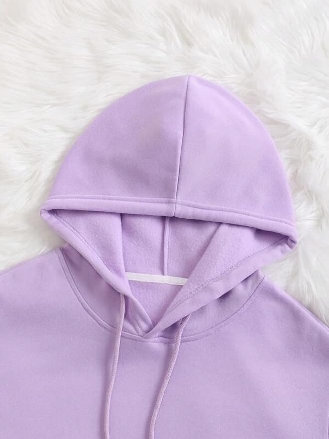 Image of Sweatshirt for Women Cartoon Graphic Drawstring Thermal Lined Oversized Sweatshirts Fashion Casual Women's Warm Sweatshirt Long Sleeve O Neck Lightweight Woman Hoodies