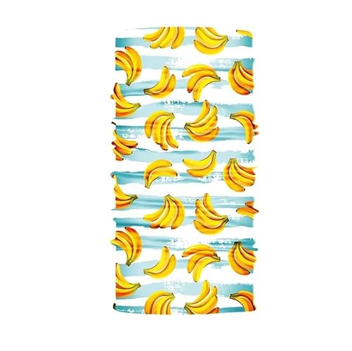 4Trails Bandana Snood Face Mask Windproof Scarf for Outdoor Sports Motorcycle Skiing Running Cycling Winter, Summer, Xmas Christmas All Year Round (S392 Banana)