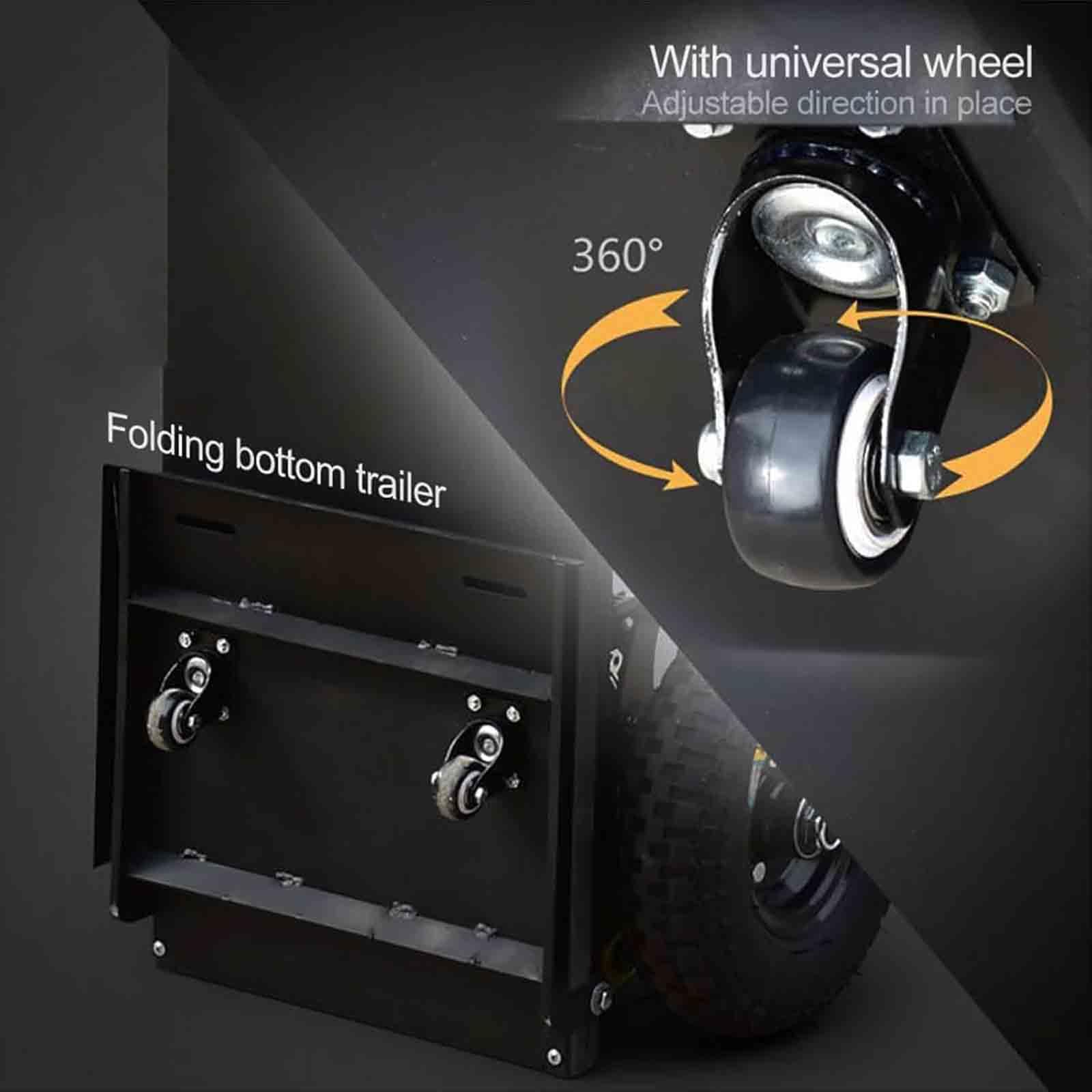 Carrello elettrico per salire le scale con manico telescopico, motore brushless da 1200 W, batteria rimovibile, capacità di carico 400 kg, carrello resistente per un facile trasporto delle scale
