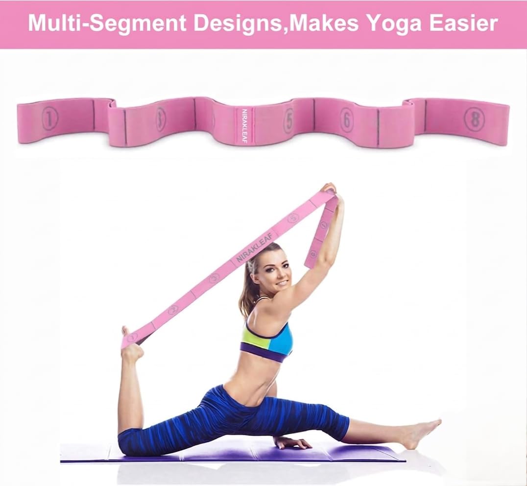 NIRAKLEAF Stretch Strap - Yoga & Flexibility -2 NIRAKLEAF Stretch Strap - Yoga & Flexibility -2