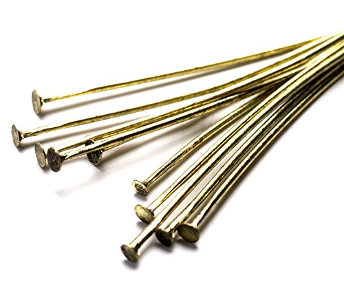 Cousin Diy 60Pc Metal 2In Head Pin- Antique Gold #TOP1