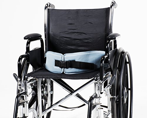 Patient Aid Padded Wheelchair Seat Belt - Adjustable Medical Safety Straps Secure Elderly, Disabled, Immobile To Prevent Sliding During Transfer, Transport – Emt Tie Downs Hospital Supplies #TOP1