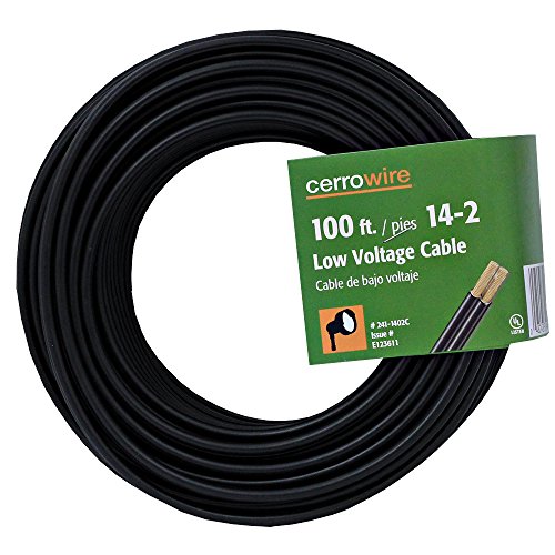 Cerrowire 241-1402C 100-Feet 14/2 Low Voltage Underground Landscape Lighting Cable