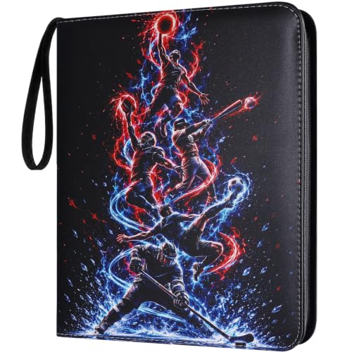 Sports Card Binder, Holds 1080 Cards, 9-Pocket Trading Card Binder