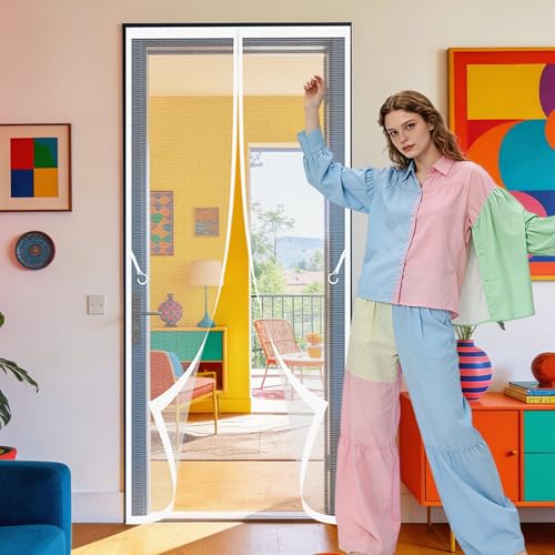 �}�O�l�b�g���Ԍ� ���֖Ԍ� 112 x 203 cm �����ŕ܂�}�O�l�b�g���֎����ŕ܂銷�C�΍��������n�G�Ȃǂ�����ȈՂ��݂ǃh�A�p�����, �z���C�g