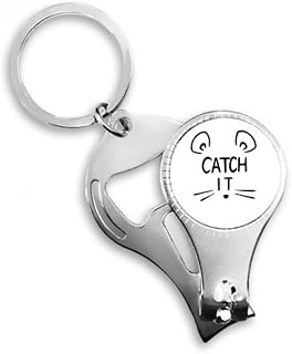 Catch IT Mouse Face DIY Design Nail Nipper Ring Key Chain Bottle Opener Clipper