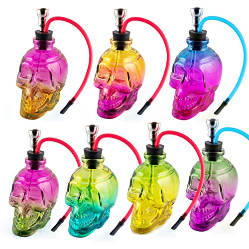 Formax420 Mini Portable 6 Height Tobacco Hookah Glass Shisha Hose Pipe (blue&purple) by Formax420