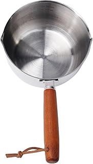 small pot,stainless steel milk pot, for MINI Sauce Pan Cooking Pot Chocolate Melting Pot, for MINI Butter Coffee Milk Warmer Pot (500ml)