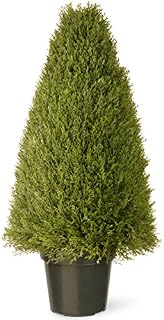 National Tree 36 Inch Upright Juniper Tree in Green Round Plastic Pot (LCY4-36)