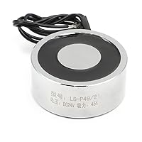 Vista 22 de Heyiarbeit 12V DC 50N Imán de elevación eléctrica electroimán solenoide Ascensor Holding 25mmx20mm