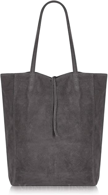 Dark grey suede bag Clearance