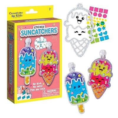 Creativity for Kids Sticker Sun Catchers Mini Craft Kit: Create 2 Suncatchers - Toddler Stocking Stuffers and Gifts Ages 3-4+, Arts & Crafts for Kids, Window Art for Kids | Ya disponible en tu tienda friki favorita! En mundofriki.es!