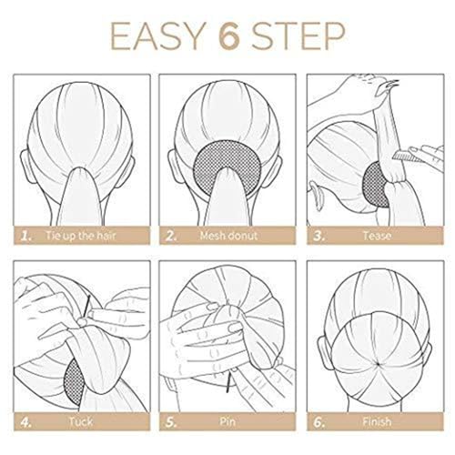 Máquina de fazer coque de rosquinha, 3 peças para coque de cabelo, 10 peças para coque de rosquinha