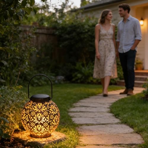 Linternas solares para exterior impermeables: iluminación decorativa para jardín 2