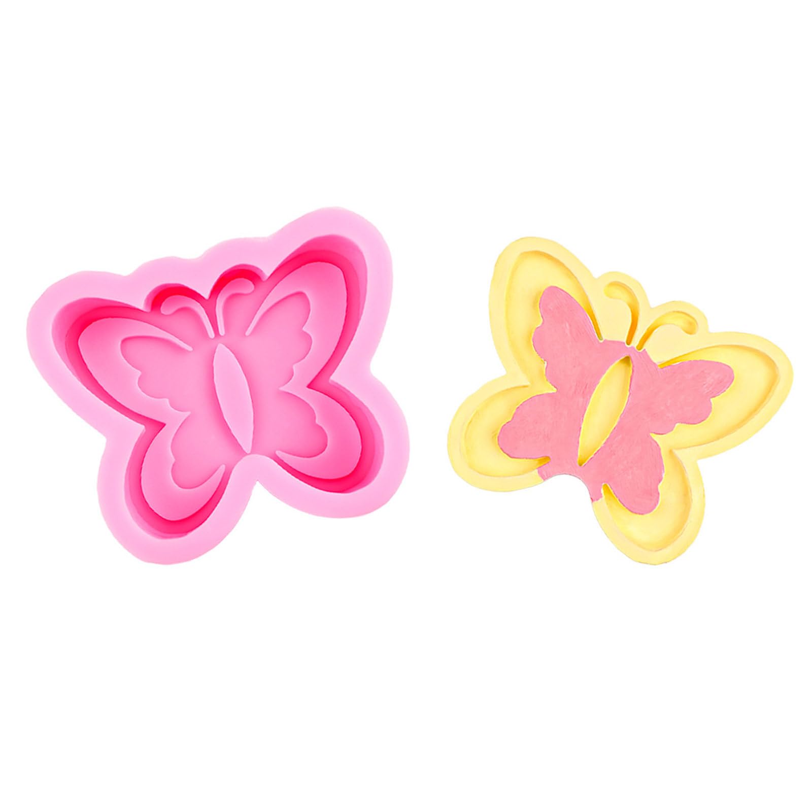 PANGBOER Silicone Butterfly Mold for Baking and Making with Nonstick Design Mousse Cake for Freezer and Oven Use Oven Safe Cast