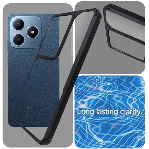 Image of A rtistque Hard Clear Back Cover Case for Realme C63 / Realme Narzo N63 | Shockproof TPU | Acrylic Armor | Stylish Protective Design - Transparent