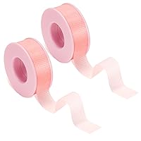 Vista 11 de G2PLUS Cinta de pestañas, 2 rollos de cintas de maquillaje de gel de silicona, 1 pulgada x 8 yardas, cinta de pestañas rosa, cintas de extensión