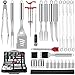Duerer Utensilios para Barbacoa Accesorios Barbacoa, 32 Piezas Kit Barbacoa Acero Inoxidable con Bolsa Oxford, Juego de Parrilla con tapete para Barbacoa,Regalos de Barbacoa para Hombres y Mujeres