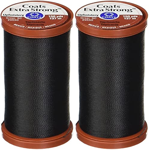 Hilo Extra Fuerte para Tapicería 150 Yardas Negro miniatura 1