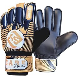YSCARE Deportes Guantes de Portero de fútbol para niños y niños, Guantes de Portero de fútbol con Palmas súper Agarre 4 YSCARE Deportes Guantes de Portero de fútbol para niños y niños, Guantes de Portero de fútbol con Palmas súper Agarre (4, Oro)