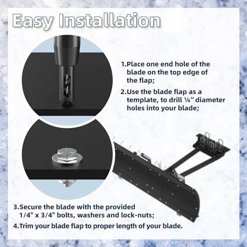 Shuisen 100190 Universal Snow Plow Blade Flap Compatible thumb #5