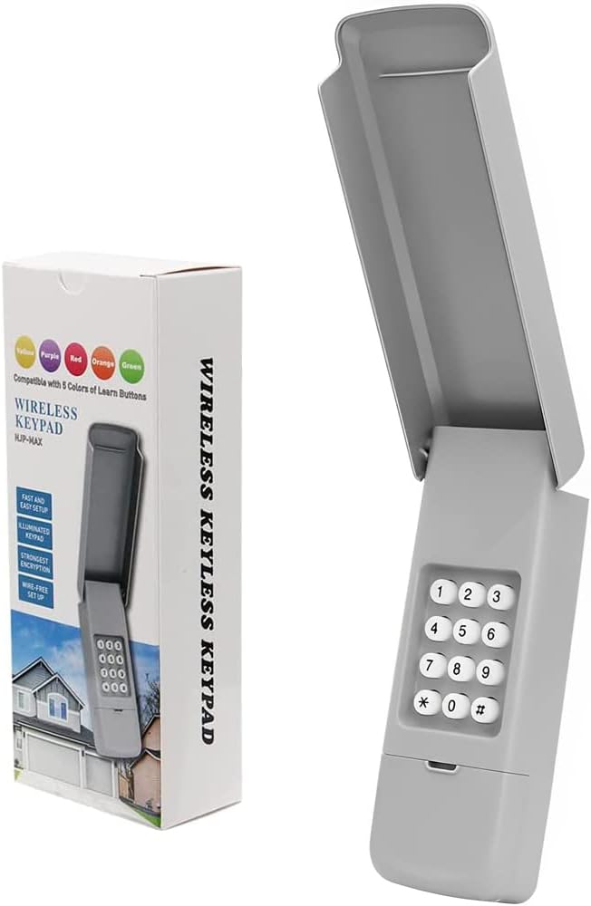 Otleer Wireless Garage Door Opener Keypad Keyless Entry, Universal