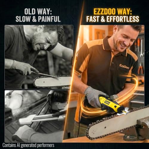 EzzDoo Handheld Electric Chainsaw Sharpener