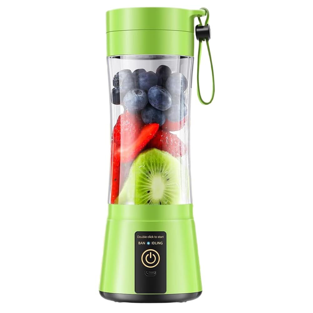 Koolenry Portable Mini 6-Blade Mixer, USB Rechargeable Blender for Smoothie, Juice, Mobile Hand Juicer