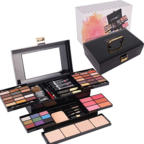 68 In 1 Professional Makeup Kit for Women Full Kit, All In One Makeup Set for Women Girls Beginner, Makeup Gift Set with Eye Shadow Blush, Lipstick, Compact Powder, Mascara, Eyeliner, Lip Liner, Eyebrow Pencil, Glitter Powder(331Y)